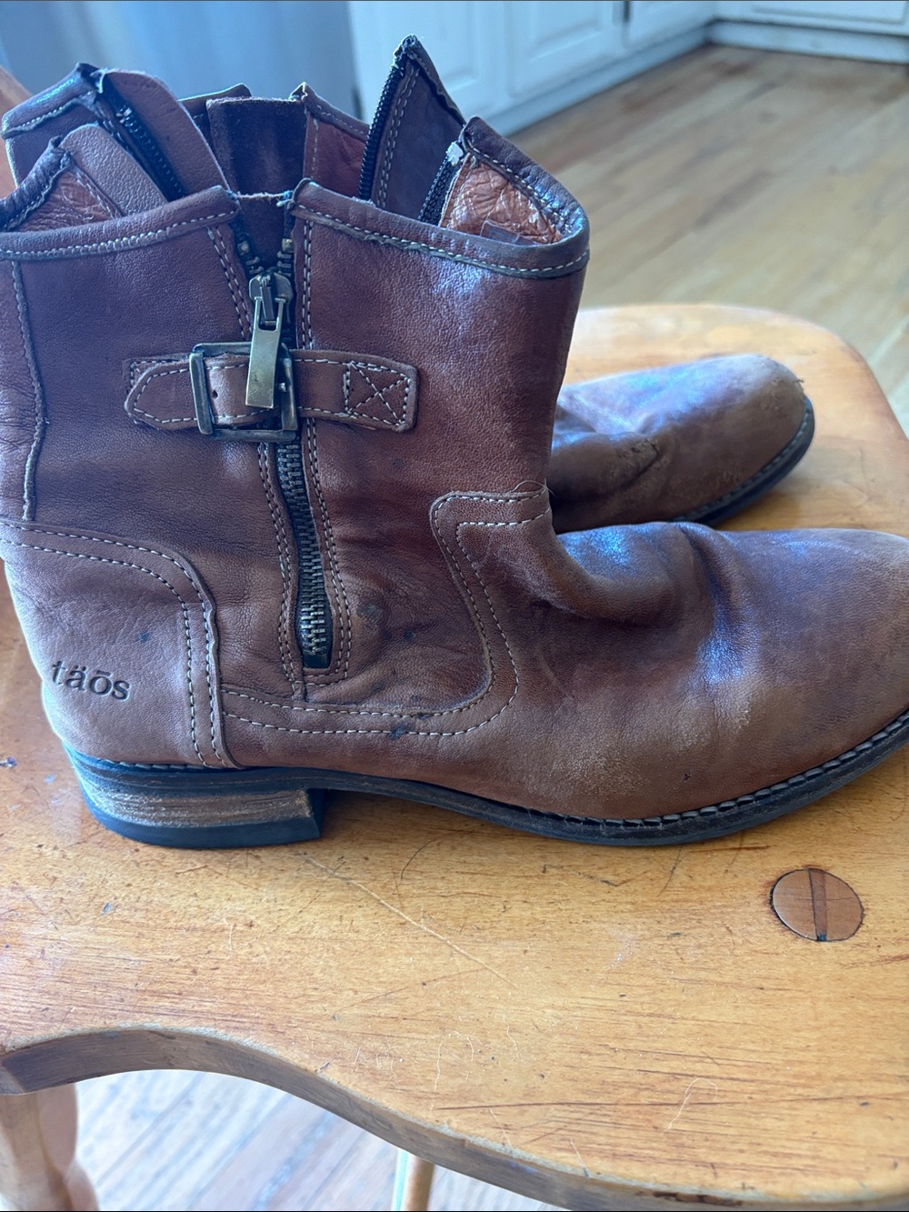 Taos Distressed Ankle Boots